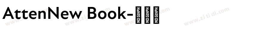 AttenNew Book字体转换